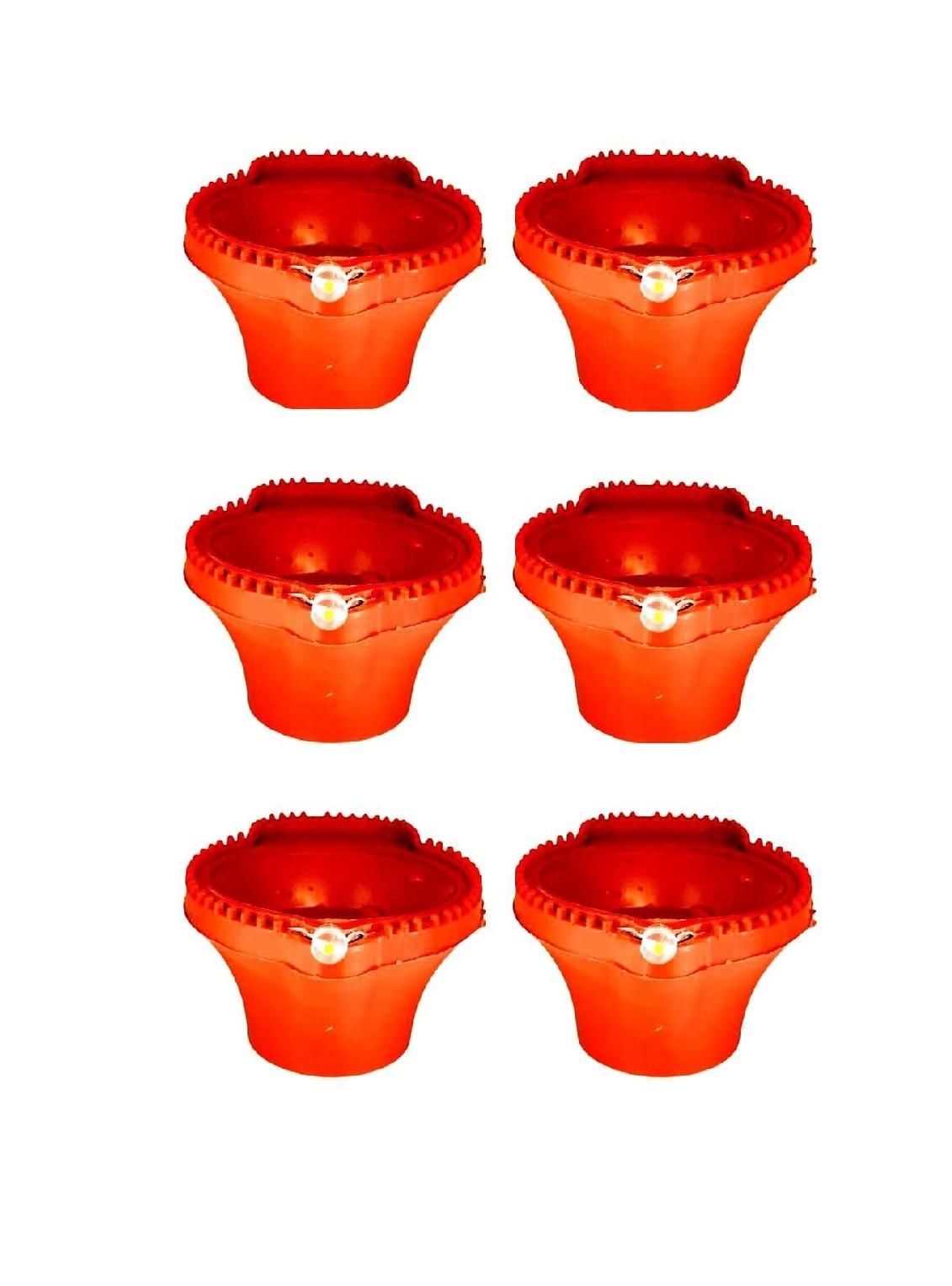 Water Sensor Pooja Diyas, (Pack of 6/12/18/24)