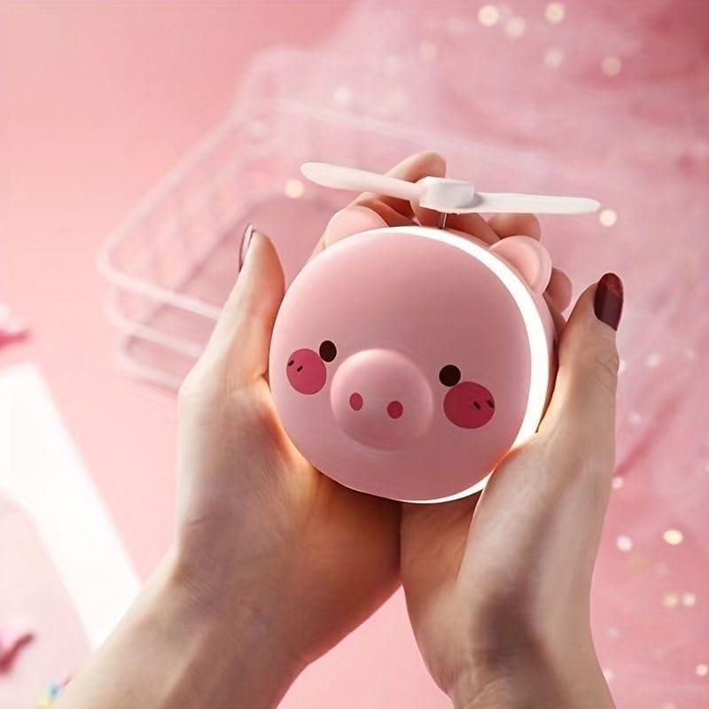 Piggy Glow Pocket Fan
