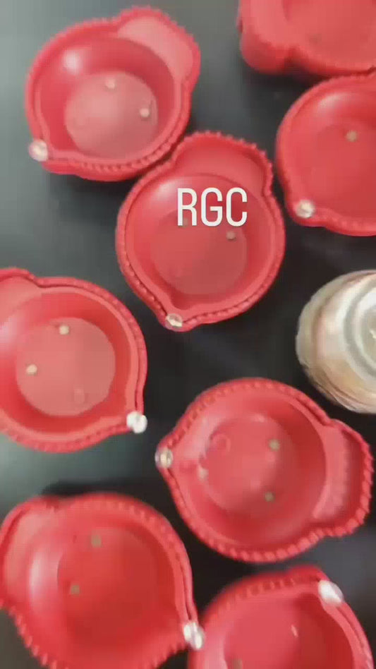 Water Sensor Pooja Diyas, (Pack of 6/12/18/24)